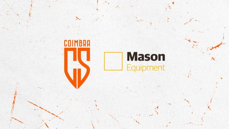 MASON EQUIPMENT SE JUNTA AO TIME DE PATROCINADORES DO COIMBRA
