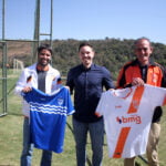 EXECUTIVO ALEMÃO DE CLUBE CATARINENSE VISITA O CT DO COIMBRA